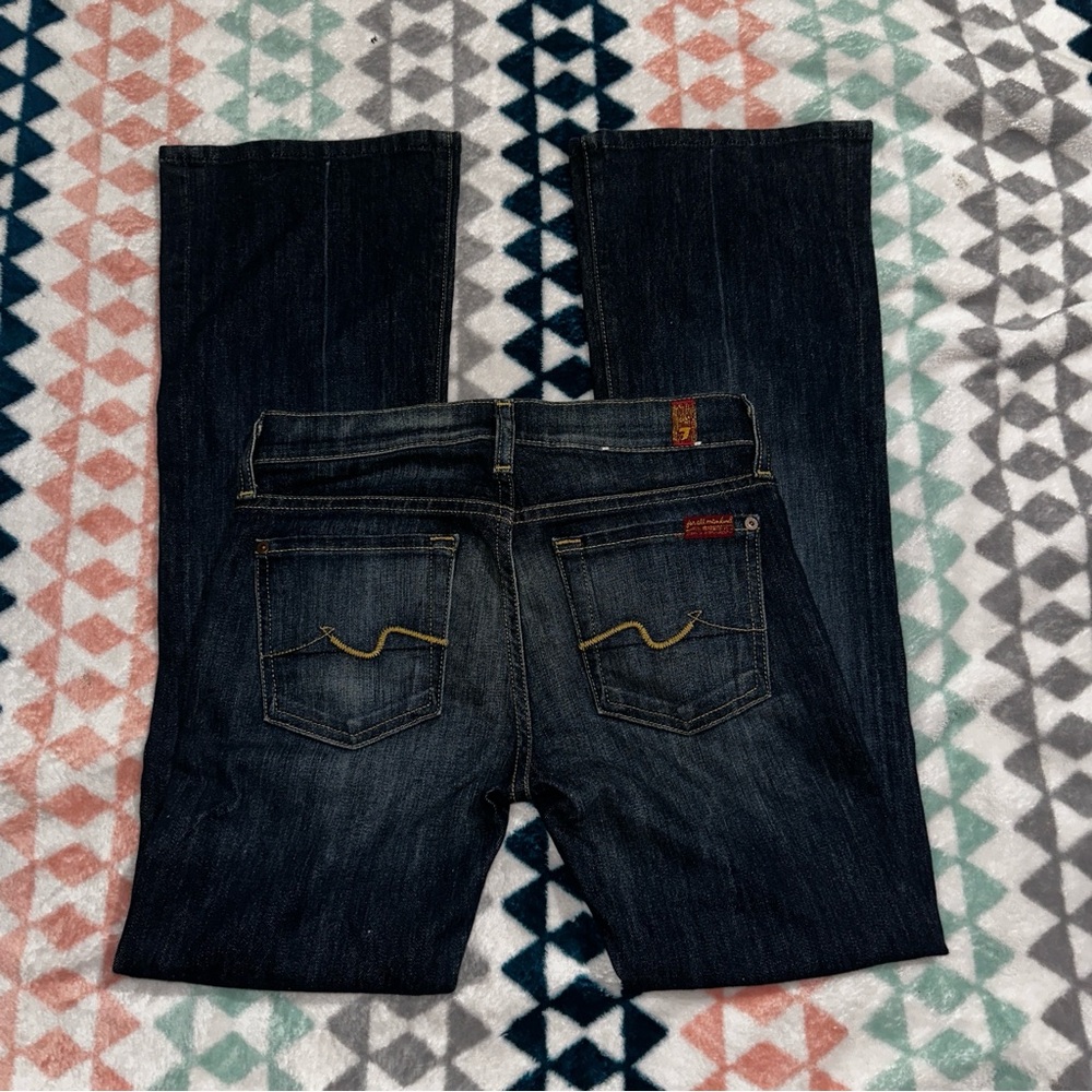 7 For All Mankind Dark Blue BootCut Jeans